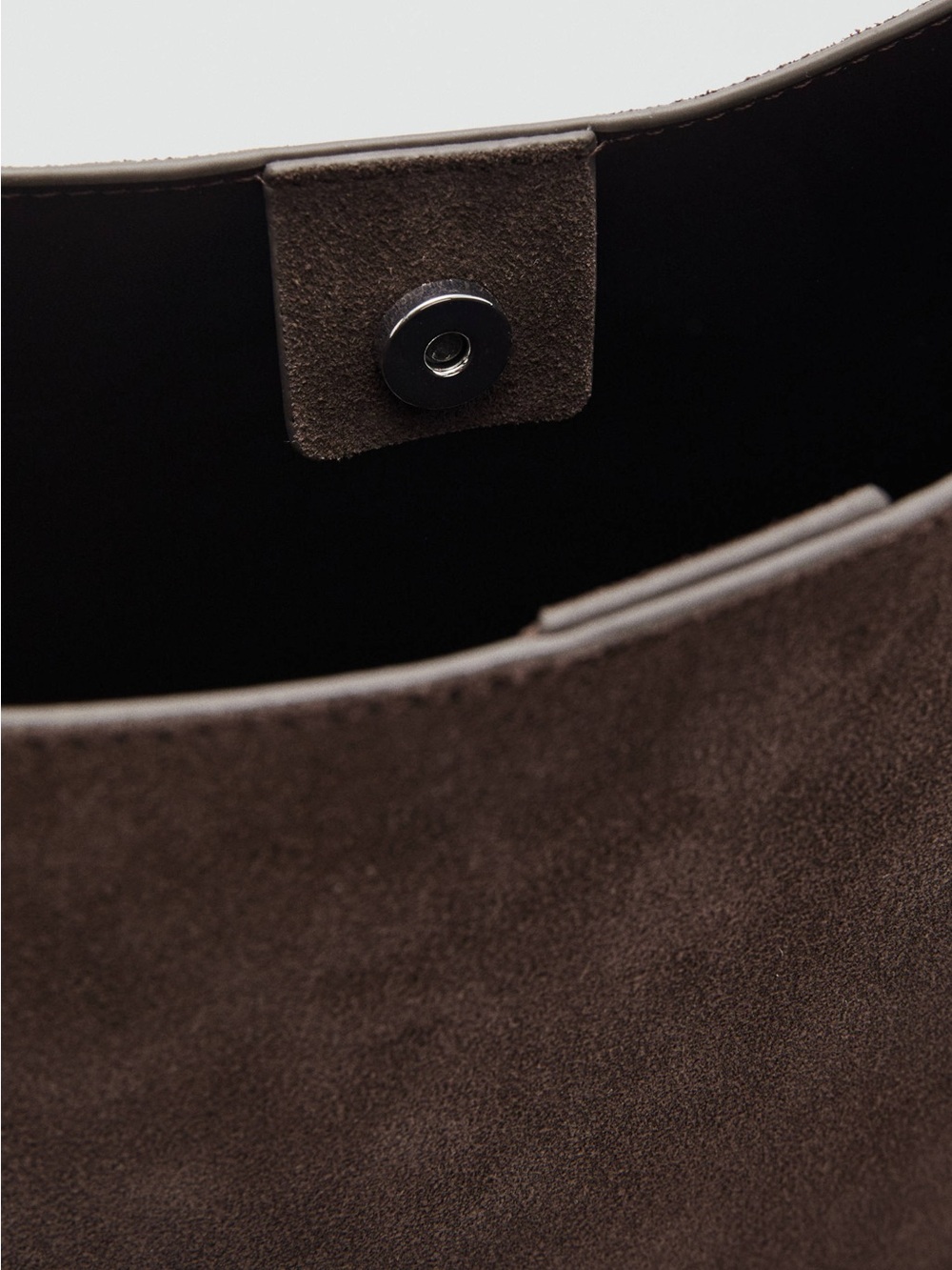 New SUEDE LEATHER SHOPPER BAG - Picture 7 of 10